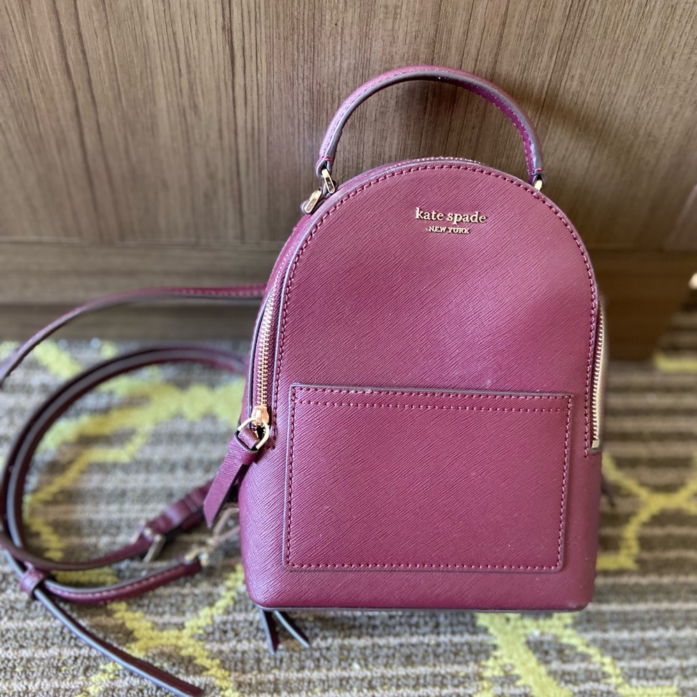 Kate Spade plum mini backpack